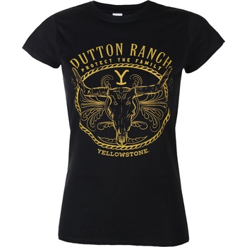 HYBRIS Дамска тениска Yellowstone - Protect The Family - Черна - HYBRIS - PM-5-YSTN001-H55-4-BK