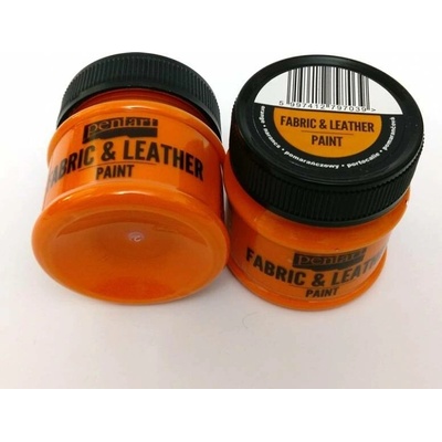 Kůže a textilní barva 50 ml oranžová