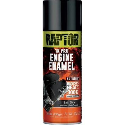 Raptor 1K Engine Enamel sprej na motor 295 g satin black