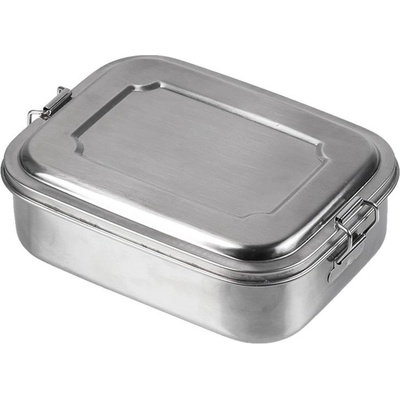 MIL-TEC Box jedálenský NEREZ 18x14x6,5 cm