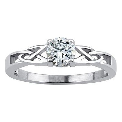 Silvego prsten z chirurgické oceli v keltském stylu RRC0139