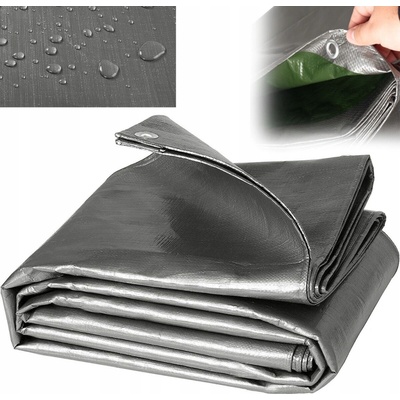 Bradas Zakrývacia plachta 120 g / m2 strieborná 4 x 6 m