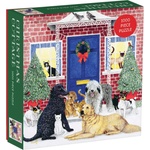 Galison - Puzzle Christmas Cottage Square - 1 000 piese
