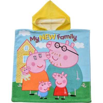 Carbotex Detské pončo Prasiatko Pepina Moja Nová Rodinka