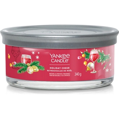 Yankee Candle Signature tumbler Holiday Cheer 5 knotů 340 g