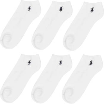 Ralph Lauren Чорапи RALPH LAUREN Six Pack Classic Trainer Socks - White 002