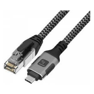 Techly USB-C to Gigabit Ethernet RJ45 Cable 1m
