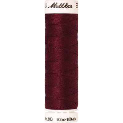 Nitě SERALON 100m na univerzální šití, polyester AMANN Mettler - více barev 6677: 918 vínová