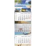 TopTimer Календар за спедитори TOPTIMER T080 с 3 блока, за 3 месеца, Beach 2027 (T8000-016)