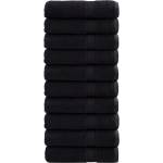 vidaXL Премиум кърпи за баня SOLUND 10 бр черни 70x140 см 600 gsm (137430)