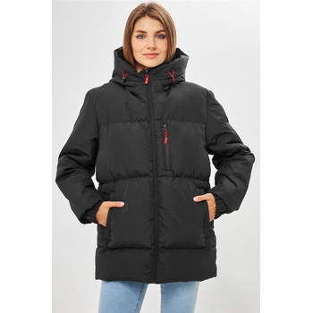 D1fference Дамско водонепромокаемо и ветроустойчиво яке dbdm-400 - Черно #408825 (408825_Черно)