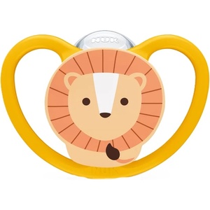 Nuk Силиконова залъгалка NUK - Space, 18-36 м, лъв (10739480) - baby