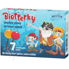 Biotterky Vitamínová lízátka Piráti 7 ks