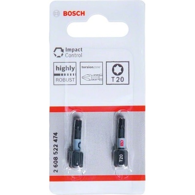 Bosch Nástavce Impact Control T20, 2 ks 2608522474