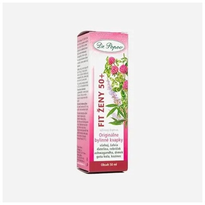 DR.POPOV Fit ženy 50+ originálne bylinné kvapky 50 ml