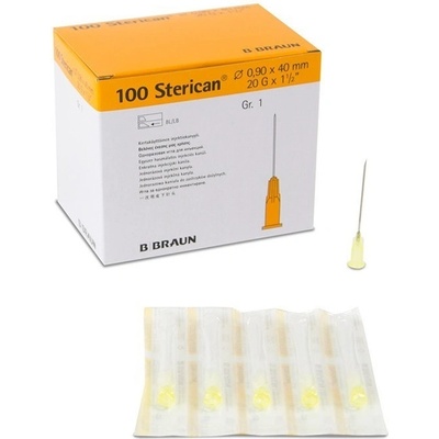 Sterican Injekčná jehla 20 G 0,9 x 40 mm žltá ster. 100 ks