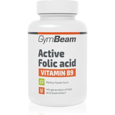 GymBeam Active Folic acid vitamín B9 60 kapslí