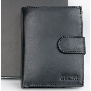 Pánská kožená peněženka kvalitní matná černá zapínací