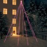 vidaXL LED коледна елха за закрито и открито 1300 LED цветна 8 м (328767)