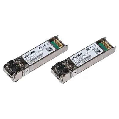 MikroTik Оптичен модул MikroTik XS+2733LC15D, SFP/SFP+/SFP28, 1/10/25G, SM, 15km, 2бр (XS+2733LC15D)