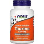 NOW Хранителна добавка Таурин, Now Foods Double Strength Taurine 1000mg 100Veg Caps