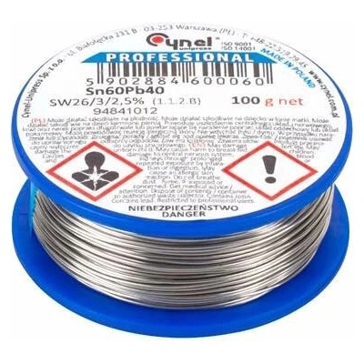 Cín 1.0mm 100g 60%Sn 40%Pb CYNEL – Sleviste.cz
