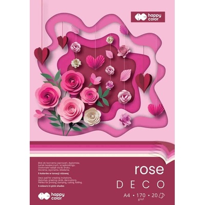 Blok Happy Color Deco Rose A4 170 g 20 listů