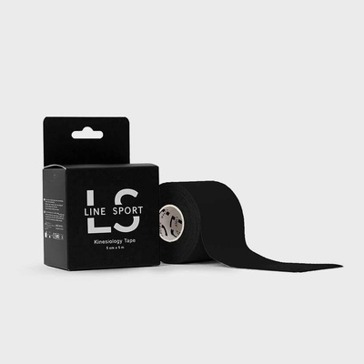 Line Sport Tape Tejpovací páska černá 5 cm x 5 m