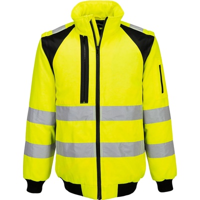 Portwest hi-vis wx2 cd898 / Светлоотразително пилотско яке с подвижна подплата - hv жълто xl (cd898ybrxl)