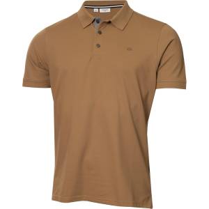 Calvin Klein Golf Блуза с яка Calvin Klein Golf Men's Short Sleeve Performance Polo Shirt - Biscuit