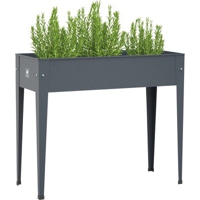 Herstera Vyvýšený záhon Urban 100 x 40 x 84 cm plechový antracit