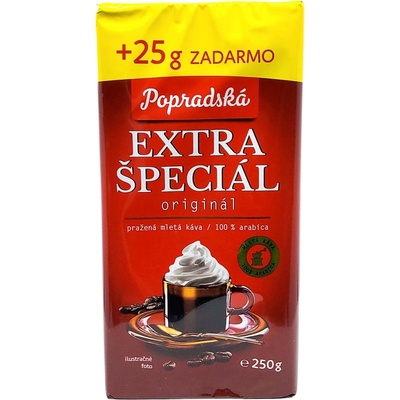 Baliarne obchodu Poprad Mletá káva Popradská Extra speciál 275 g