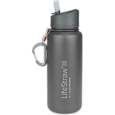 Lifestraw Go filtračná fľaša 700ml Stainless Steel Gray