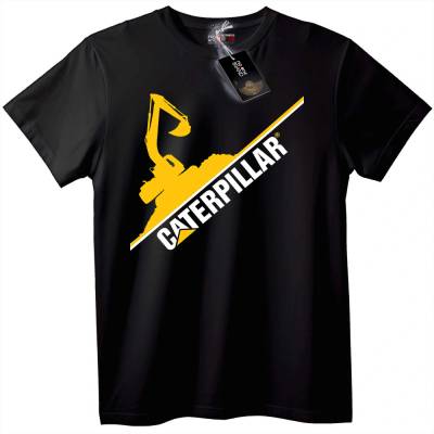Тениска Caterpillar лого - 7XL, Black