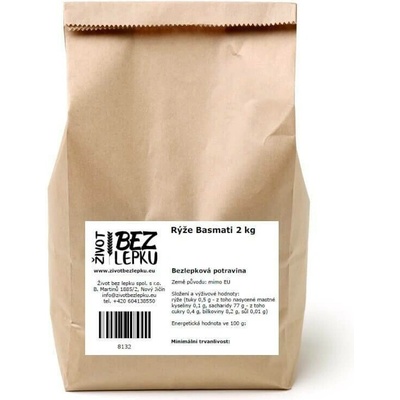 Život bez lepku Basmati rýže 2 kg