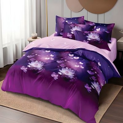 EmonaMall Двулицево спално бельо EmonaMall, 6 части - Модел S16561 (S16561-33333d)