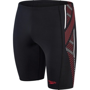 Speedo Бански гащета Speedo Men's Tech Panel Jam Swim Shorts - Black/Red