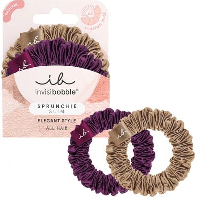 Ozdobné spirálové gumičky Invisibobble Sprunchie Slim The Snuggle Is Real - 2 ks – Zboží Dáma