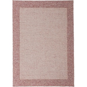 Flair Rugs Светлорозов ръчно изработен килим със смес от вълна 160x230 cm Rue - Flair Rugs (503119382750)