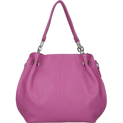 Made in Italy dámska kožená kabelka 842 fuchsia