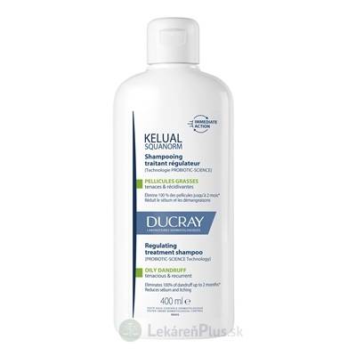 DUCRAY KELUAL SQUANORM Šampón proti mastným lupinám, ošetrujúci, seboregulačný 1x400 ml