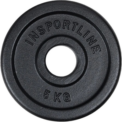 inSPORTline Castblack OL Litinový olympijský kotouč 5 kg 50 mm