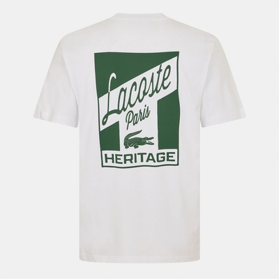 Lacoste Тениска Lacoste Men's Graphic Regular Fit T-Shirt - White 001
