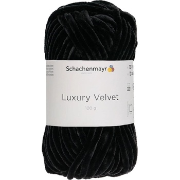 Schachenmayr Luxury Velvet 00099 Black Sheep Плетива прежда (9807592-00099)