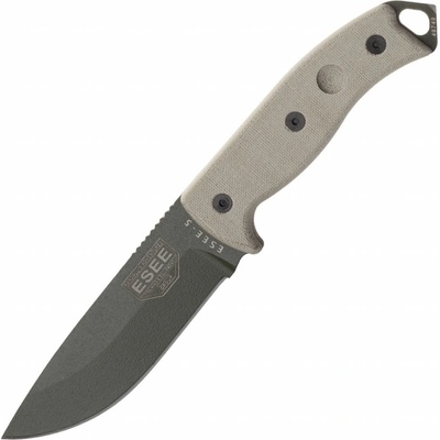 ESEE Knives-5P-OD-E Olive Drab Drop Point Glass Breaker Pommel