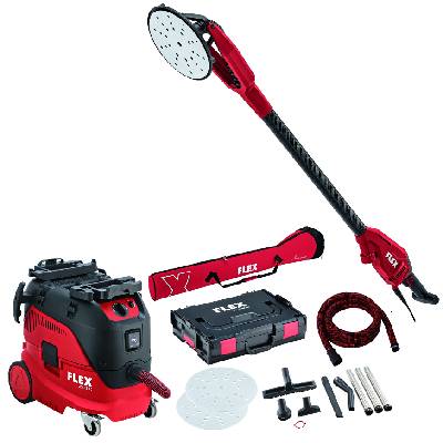 FLEX Akčná sada - GE 6 X-EC excentrická brúska Giraffe® + bezbečnostný vysávač VCE 33 L AC