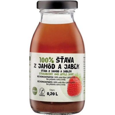 Zdravo 100% jahoda a jablko 10 x 200 ml