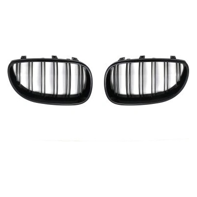 Решетки за bmw e60 (2003-2010) - черни двойни дизайн