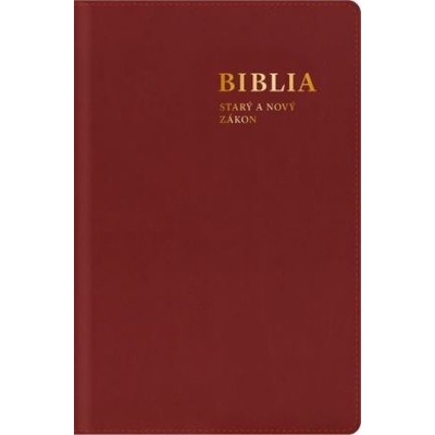 BIBLIA. Starý a Nový zákon, s mapami -stredný formát / SSV - bordová