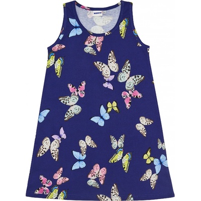 Winkiki dievčenské šaty WJG 91207 tmavo modrá